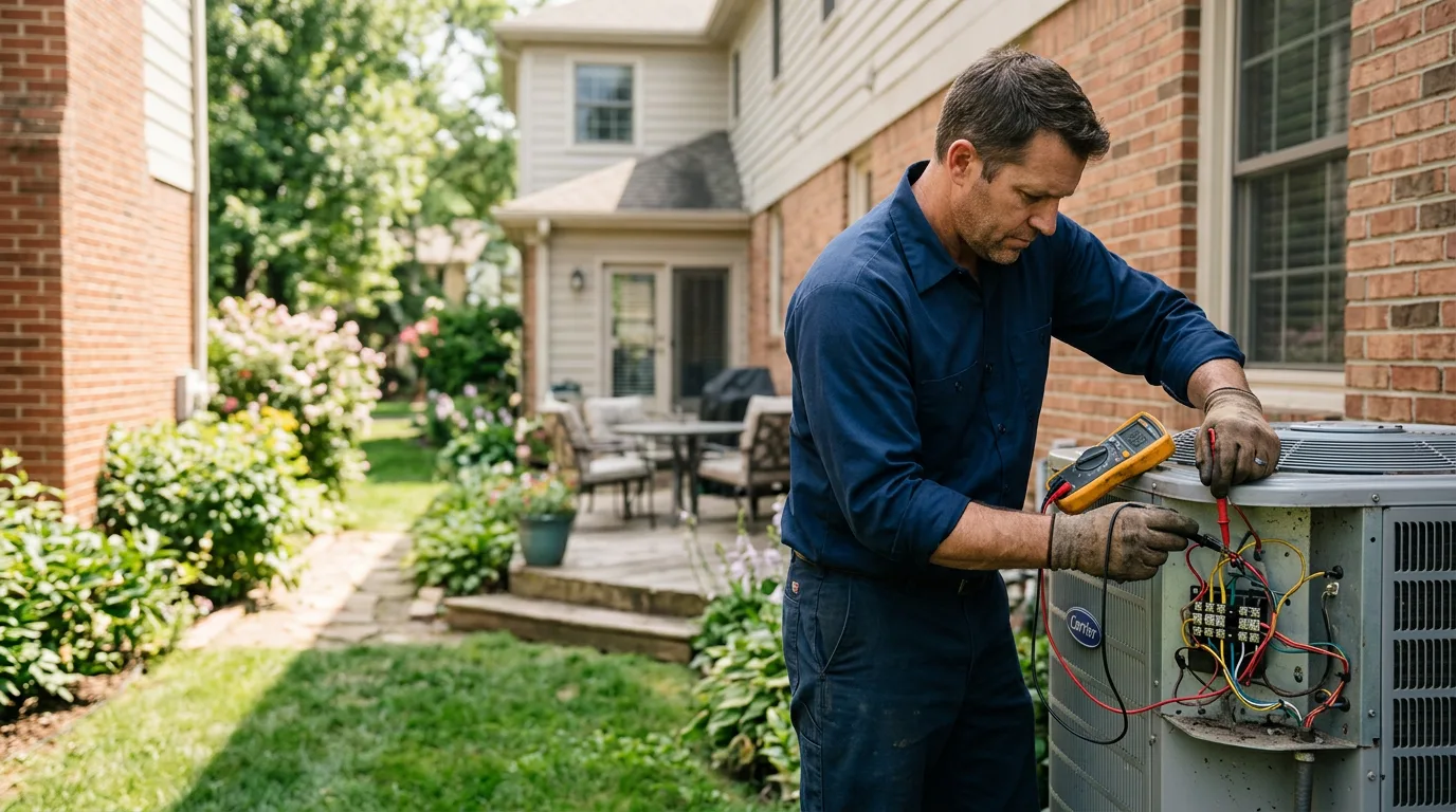 HVAC technician working near Ukiah, OR